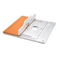 thumbnail image 1 of Aluminium Router Table Insert Plate Electric Wood Milling Flip Board with Miter Gauge Guide Set Table Saw Woodworking Workbench ,Woodworking Protractor, 1 of 6