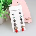 thumbnail image 3 of Pendientes vintage de 6 parejas para diseñar adornos de de imitación de piedras preciosas triangulares para niña Zulema Ear Studs, 3 of 8