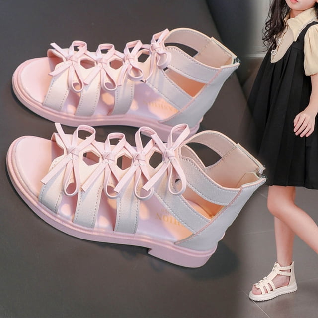 Fashion Girls' Sandals Roman Shoes Soft Soled Open Toe Princess Shoes Sandals