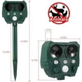 KeesonKimi Ultrasonic Animal Repellent Outdoor Deterrent Devices Solar