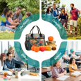thumbnail image 6 of FORMRS Insulated Lunch Bag for Work School Unisex Large Capacity Cooler with Shoulder Strap, Green Goldfish, 6 of 6