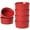 Red, variant on Ramekins 4 OZ Oven Safe, Creme Brulee Ramekins, Pudding Custard Cups Souffle Ramiken, Dipping Sauce Dishes, Ceramic Ramekin Bowls Set of 6, White