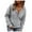 Grey, variant on Vedolay Womens Zipper Hoodie Coat Fashion Loose Soft Long Sleeve Women's Pullover Tops Shirts Clothes for Women Black,S