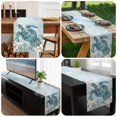 thumbnail image 6 of Teal Turtle Coastal Table Runner 70 Inches Long, Summer Beach Nautical Starfish Kitchen Coffee Dining Table Decoration for Home Party Birthday Wedding Home Decor 13x70 Inches, 6 of 8
