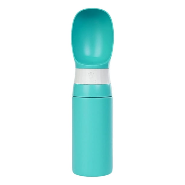 Botella de agua para perros 400 ml, acero inoxidable 304, aislamiento al vacío, 24 h fría/12 h caliente, a prueba de fugas y con correas para senderismo, paseos y acampadas.