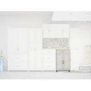 Systembuild Evolution Kendall 24" 1 Drawer/2 Door Base Garage Storage Cabinet, White