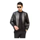 thumbnail image 1 of Chamarra Chaqueta Biker Piel Vinil Polo Slim Hombre Moda, 1 of 8