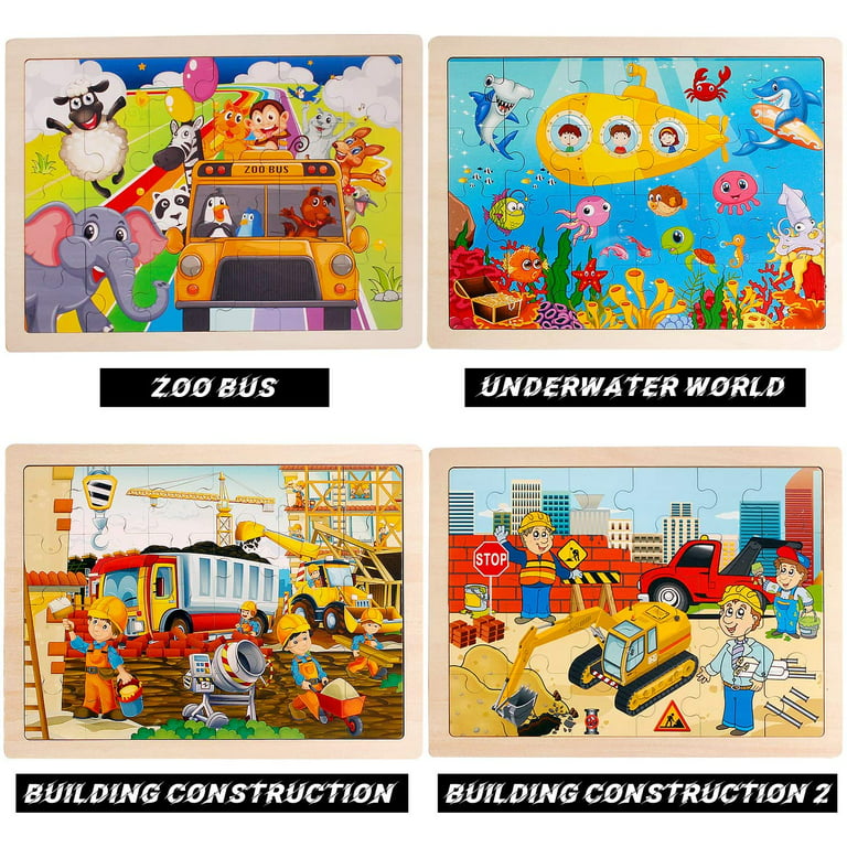 SYNARRY Magnetic Puzzles for Kids Ages 3-5, 20 Pieces Toddler Puzzles, Jigsaw Puzzles for Toddler, Preschool Magnetic Animals Puzzles, Floor Puzzles