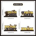 thumbnail image 3 of 4Pcs Black And Gold Prom Night Decorations Wooden Table Centerpieces Grad Table Toppers Congratulate Tiered Tray Decor For 2025 Graduation Prom Decorations, 3 of 9