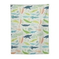 thumbnail image 5 of ONETECH  Alligator Tapestry, Watercolor Crocodile Drawing Wildlife Exotic Mammal Nursery Theme, Fabric Wall Hanging Decor for Bedroom Living Room Dorm,Green White, 5 of 7