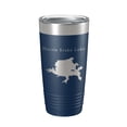 thumbnail image 1 of Harris Brake Lake Map Tumbler Travel Mug Insulated Laser Engraved Coffee Cup Arkansas 20 oz Navy Blue, 1 of 1