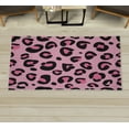 thumbnail image 1 of Animal Decorative Rug, Leopard Animal Skin Pattern in Abstract Style Wild Safari Jungle Theme, Quality Carpet for Bedroom Dorm and Living Room, 6 Sizes, Blush Pink, by Ambesonne, 1 of 1