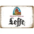 thumbnail image 3 of Letrero de hojalata con diseño de vino Leffe, decoración de pared con hojalata, para bar, garaje, whisky, cerveza belga, placas desgastadas, 3 of 5