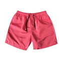 thumbnail image 1 of Pantalones cortos de playa de cinco puntos de color caramelo de color sólido con bolsillo con cordón informal para hombre Fridja  fhjkhfk457403, 1 of 3