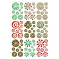 thumbnail image 2 of Christmas Decoration Sticker Christmas Window Cling Glass Sticker Santa Reindeer Snow Flower Pattern 9 Pc, 2 of 6