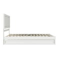thumbnail image 4 of Clayton Queen Wood Platform Bed with Panel Footboard & Twin XL Trundle in White, 4 of 5