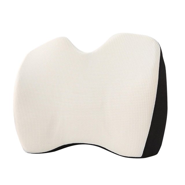 Soporte trasero de espuma viscoelástica multiuso Respaldo ergonómico, cojín de cubierta transpirable Gris kusrkot cojín de respaldo de espuma viscoelástica