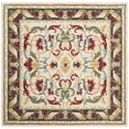 thumbnail image 6 of SAFAVIEH Blossom Lakisha Floral Bordered Wool Area Rug, Ivory/Green, 6' x 6' Round, 6 of 9