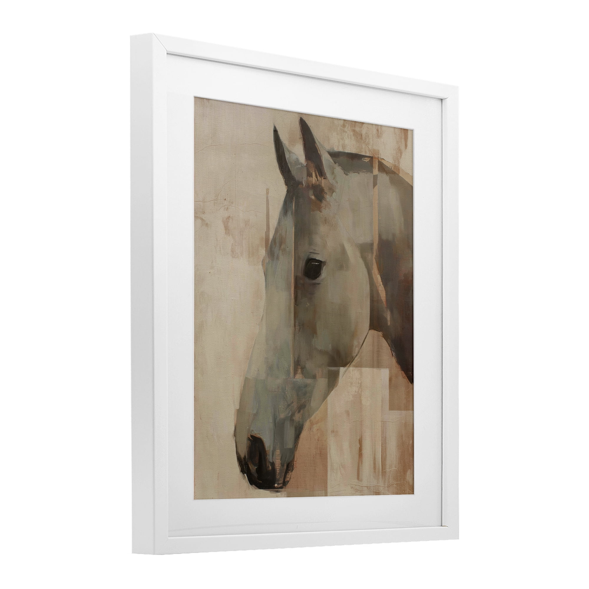 Stupell Industries Pure Horsepower Portrait White Framed Print Under Glass, design by Svetlana Aleynikova