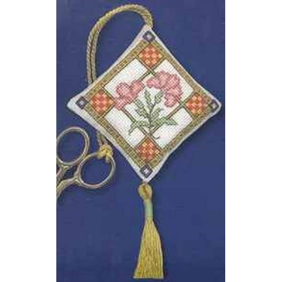 Textile Heritage Scissor Keep Cross Stitch Kit - Medieval Garden