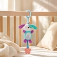 thumbnail image 4 of Plumora Plush Animal Teether Wind Chime Toy - Hanging for Car Seat, Stroller, and Crib, Soft Stuffed Figurine with Rattle, Soothes Gums, Great Baby Car Toy, Non-Toxic., 4 of 6