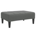 thumbnail image 5 of vidaXL 2-Seater Sofa Bed with Footstool Dark Grey Fabric, 5 of 5