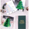 thumbnail image 4 of Árbol de Navidad Tarjeta de felicitación de papel Aniversario Cumpleaños Postal con sobre Invitaciones de fiesta Vacaciones Niños Baby Shower Verde Inevent HA009313-02B, 4 of 7