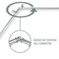 thumbnail image 4 of Andre Multi Angle Ceiling Rod/ Room Divider/ Bedroom Canopy Adjustable 120-170 inch - Two Sided - Satin Nickel, 4 of 4