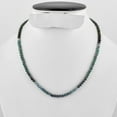 thumbnail image 5 of QNAVIC Rare Indicolite Tourmaline Gemstone Beads Choker Necklace, Healing Crystals and Stone, Birthstone, Rhodium Plated 925 Sterling Silver Chain 18 inch, Premium Gift Jewelry for Women, 5 of 6