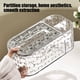 thumbnail image 2 of Caja de pañuelos multifuncional con compartimentos de almacenamiento | Organizador de plástico blanco para el hogar, la oficina, el coche | Diseño de compartimentos para pañuelos y accesorios, 2 of 6