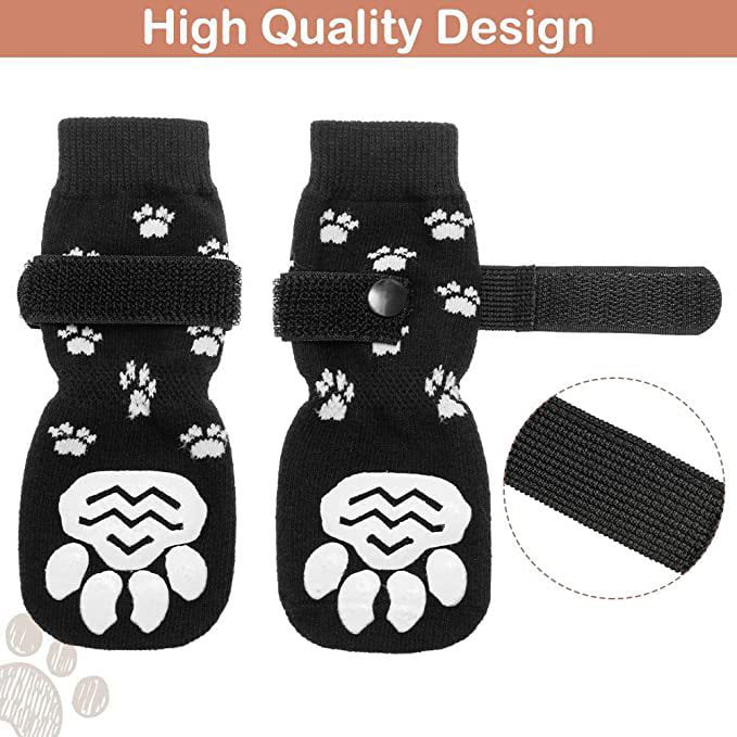 Dog Paw Protector Anti Slip Toe Grips Paw Pads for Dogs Traction, 8 Sets 32  Pads Disposable Self Adhesive Resistant Dog Shoes Boots Socks Replacemen