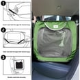 thumbnail image 2 of Portable Pet Kennel for Dogs & Cats, Green 36in Large, Collapsible Car  Bed, 2 of 6