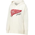 thumbnail image 2 of Women's Pressbox  Cream Ohio State Buckeyes Marni Pullover Hoodie, 2 of 3