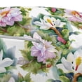 thumbnail image 2 of Botany Pouf, Soft Colored Flowers with Multiple Petals Aquarelle Effect Swirly Leaves Repeating, Decorative Soft Foot Rest with Removable Cover Living Room and Bedroom, Multicolor, by Ambesonne, 2 of 3