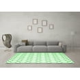 thumbnail image 3 of Ahgly Company Indoor Rectangle Trellis Emerald Green Contemporary Area Rugs, 2' x 5', 3 of 4