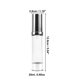 thumbnail image 4 of Ofertas Únicas 1 Pc Botella de Loción con Bomba Sin Aire Portátil de Medio Paquete para Viajes Camping al Aire Libre Gimnasio Tono Plateado-20ml, 4 of 6