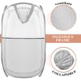 thumbnail image 4 of Cesto de ropa Buyongwant, plegable, de malla desplegable, 40 L, paquete de 2, 4 of 6