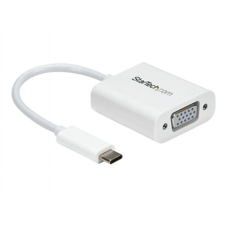 UPC: 0065030862769 | StarTech USB-C to VGA Adapter – White