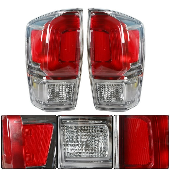 waltyotur A Pair Driver and Passenger Tail Lights Replacement for 2016-2020 Toyota Tacoma Red Brake Lamps