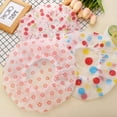thumbnail image 6 of 4Pcs Double-layer Shower Cap Waterproof Elastic Hair Wrap Flexible Hair Bath Cap Random Color, 6 of 8