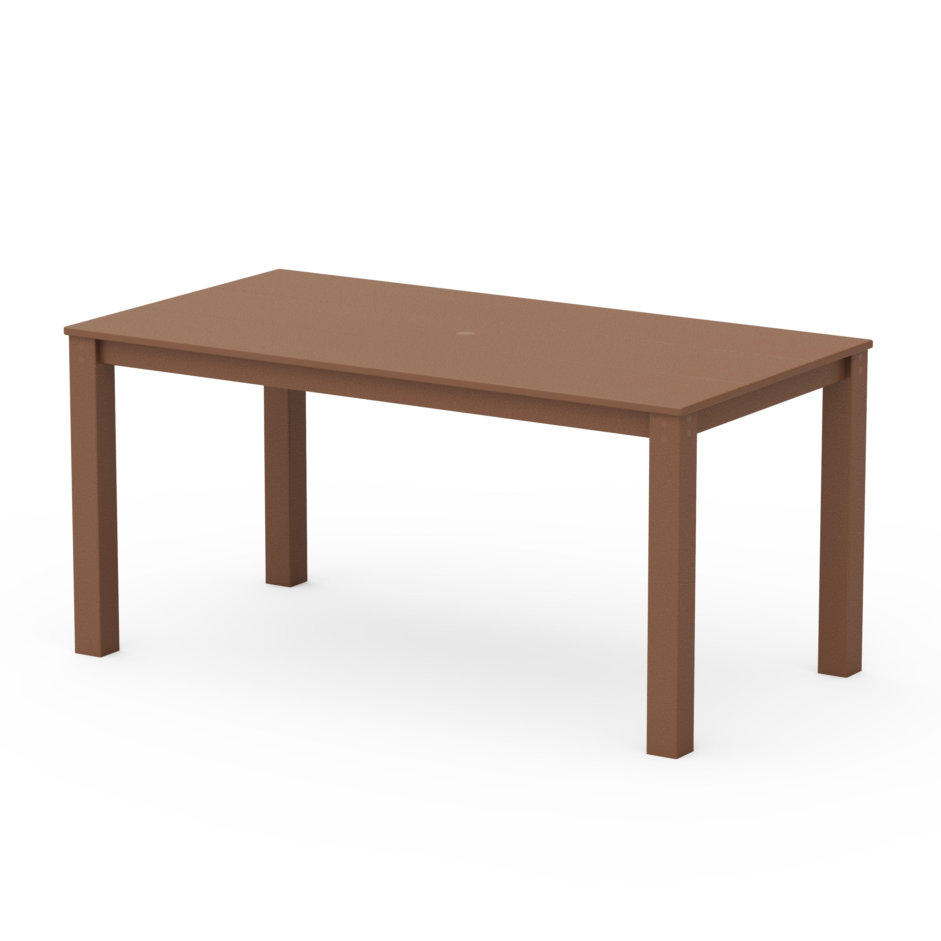 Better Homes & Gardens by POLYWOOD Southlake 34 in x 64 in Outdoor Dining Table, Teak