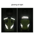 thumbnail image 4 of Sports Motorcycle Reflective Vest High Visibility Fluorescent Riding Safety Vest Racing Sleeveless Jacket Moto Gear (XXL), 4 of 7