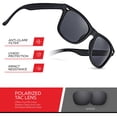thumbnail image 3 of Gafas de Sol Retro Rewind Polarizadas UV400 para Hombres y Mujeres, 3 of 6