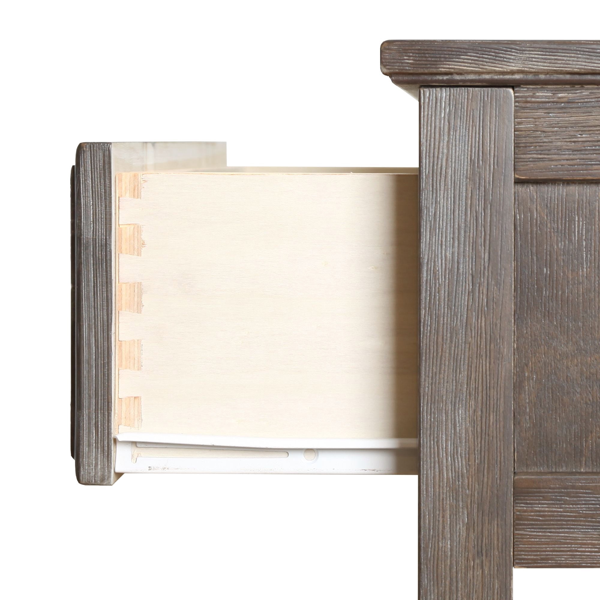 Max & Lily Nightstand with Storage Drawer, Small Solid Wood Bedside, Side Tables for Bedroom