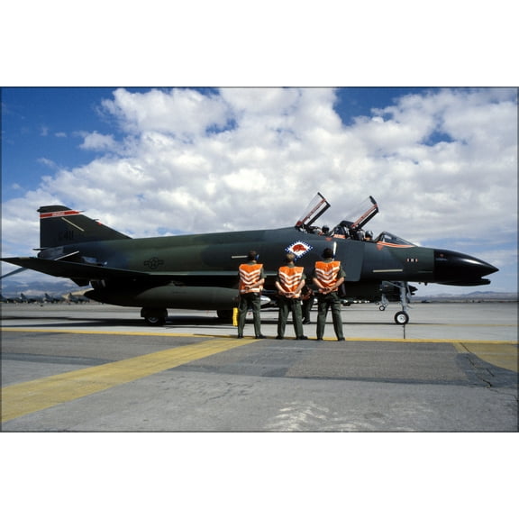 24"x36" Gallery Poster, U.S. Air Force McDonnell F-4C-15-MC f-4 Phantom II fighter (sn 63-7411)