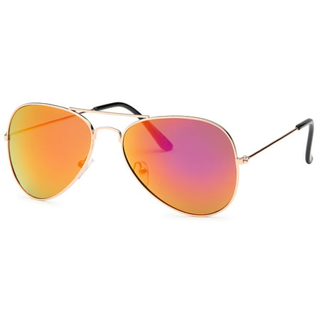 West Coast Unisex-Adult Spt Mirror Aviator Sunglasses