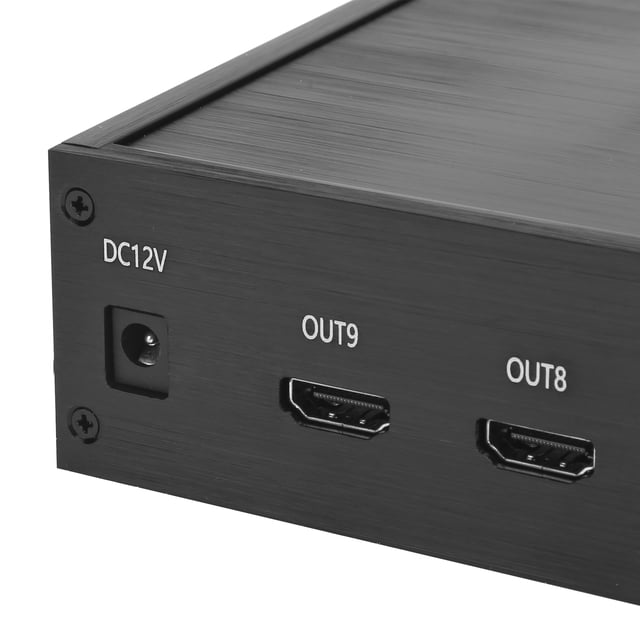 Procesador de video, Alta Definición 9 Unidades de Visualización 3840x2160p Controlador de Pared de Video Fácil de Usar para 9 TV Pantalling