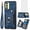 Blue, variant on Asuwish Phone Case for Samsung Galaxy A17 5G/4G Wallet Cell Cover with Tempered Glass Screen Protector Slim Lanyard Wrist Strap RFID Ring Stand Credit Card Holder Slot A 17 17A Women Men Purple