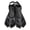 Black, variant on Yihuala Short Divings Fins Travel Size Swim Fins Adjustable Hasps Snorkels Fins Open Heel Swim Flippers Snorkeling Gear