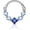 WG-BL, variant on Colorful CZ Septum Rings, 16G Septum Jewelry, Dainty Helix Daith Earrings for Women, Stainless Steel Septum Daith Piercing Jewelry
